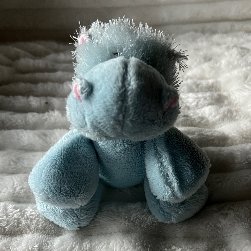 Plush GANZ  Retired Collectable Blue Hippo Toy